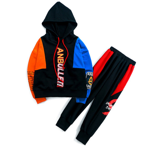 Boys spring suit new Korean children's clothing in the big boy boy long-sleeved sports two-piece suit tide clothes by Ricaloux
