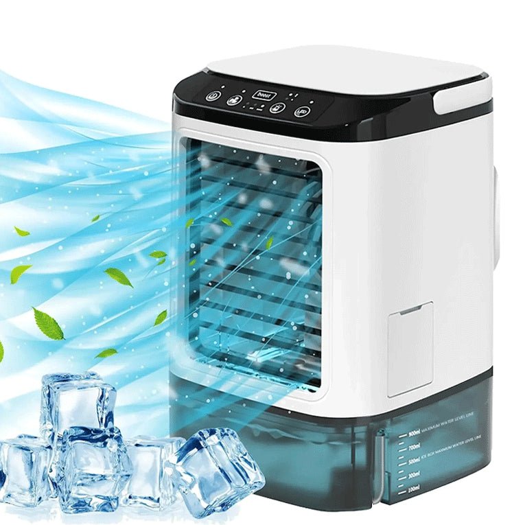 New Style Air Cooler Desktop Air Conditioner Fan Dual Spray Cooling Electric Fan Air Cooler USB Portable Refrigeration - RICALOUX