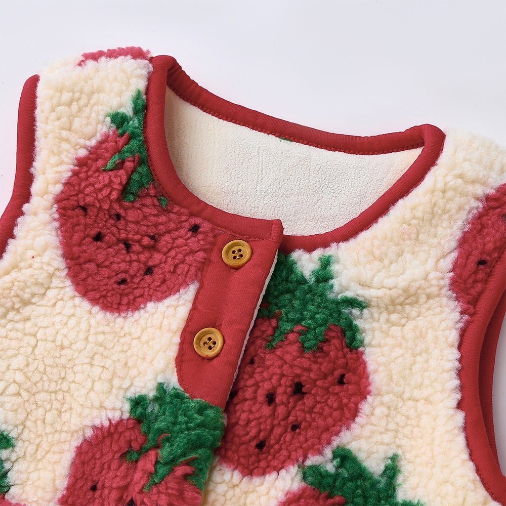 Winter Velvet Vest For Children And Babies To Keep Warm And Wear Outside With Camisole Shoulder - RICALOUX