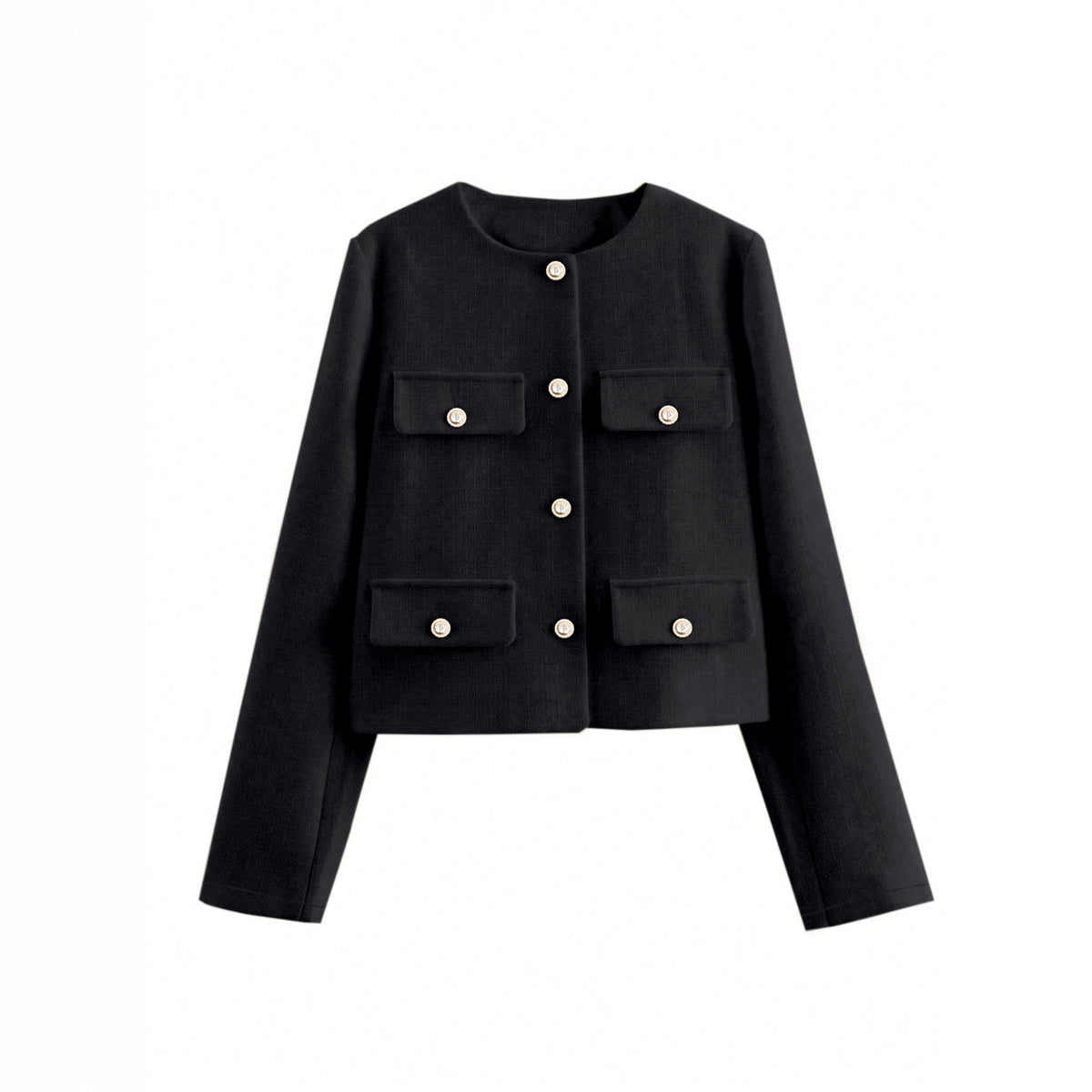 New Round Neck Autumn Fashion Short Round Neck Wool Coat – Premium 0 | RICALOUX