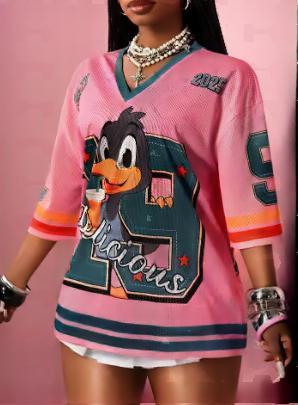 Summer Harajuku-style Trendy Short-sleeve Streetwear Top by Ricaloux