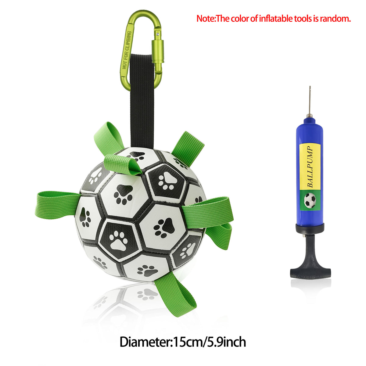 Interactive Dog Football Toy Soccer Ball Inflated Training Toy For Dogs Outdoor Border Collie Balls For Large Dogs Pet Supplies by Ricaloux