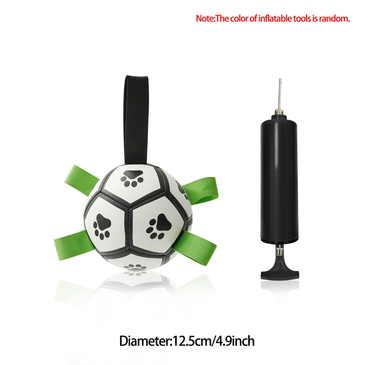 Interactive Dog Football Toy Soccer Ball Inflated Training Toy For Dogs Outdoor Border Collie Balls For Large Dogs Pet Supplies by Ricaloux