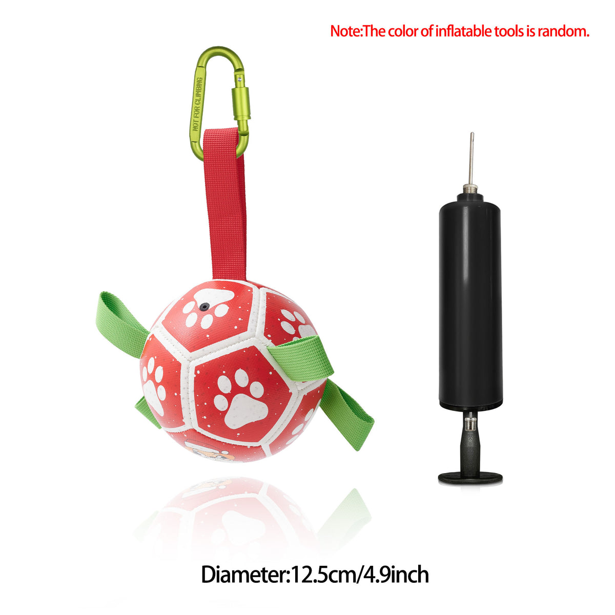 Interactive Dog Football Toy Soccer Ball Inflated Training Toy For Dogs Outdoor Border Collie Balls For Large Dogs Pet Supplies by Ricaloux
