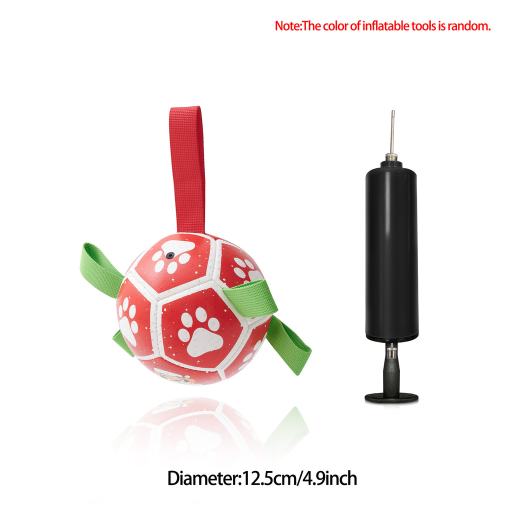 Interactive Dog Football Toy Soccer Ball Inflated Training Toy For Dogs Outdoor Border Collie Balls For Large Dogs Pet Supplies by Ricaloux