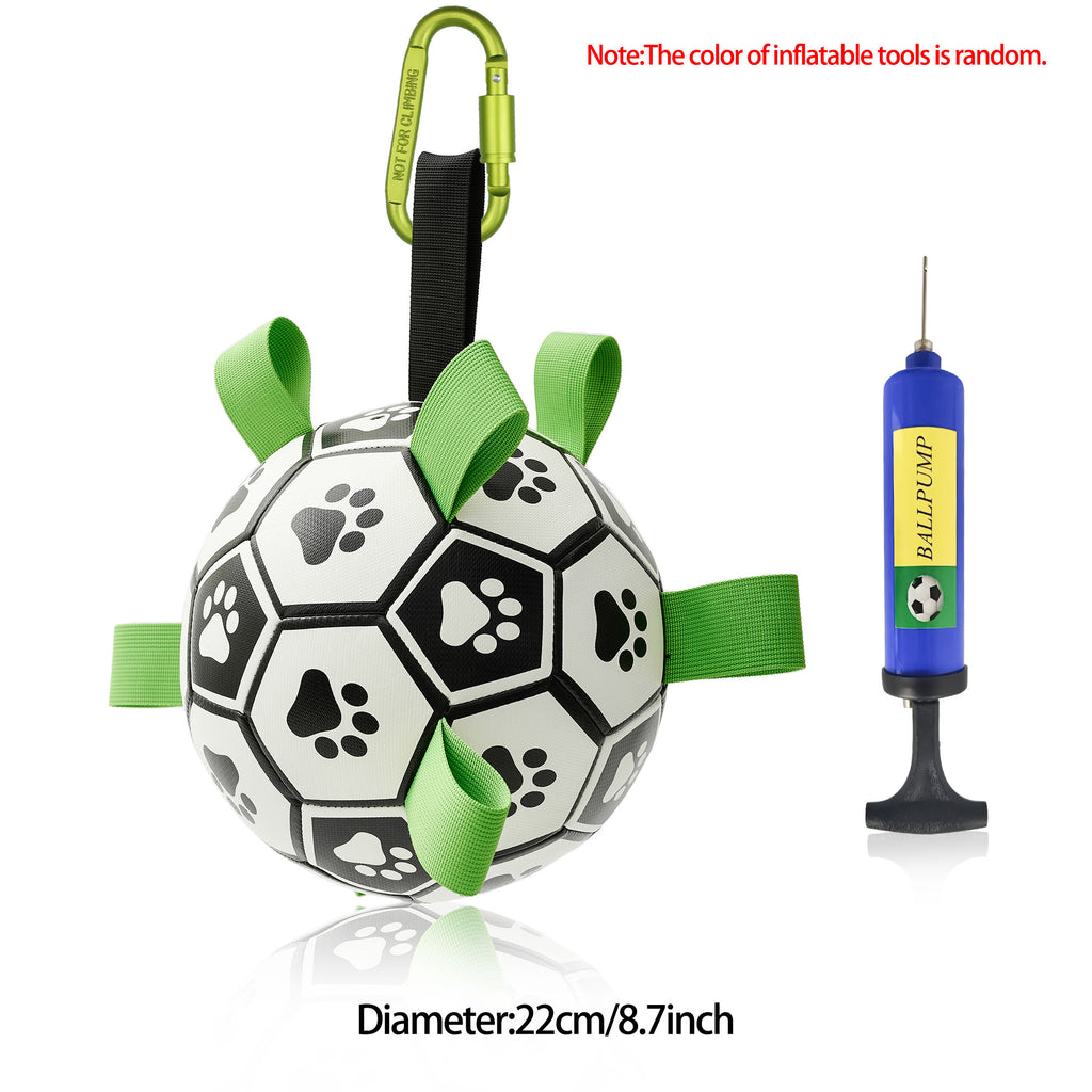 Interactive Dog Football Toy Soccer Ball Inflated Training Toy For Dogs Outdoor Border Collie Balls For Large Dogs Pet Supplies by Ricaloux