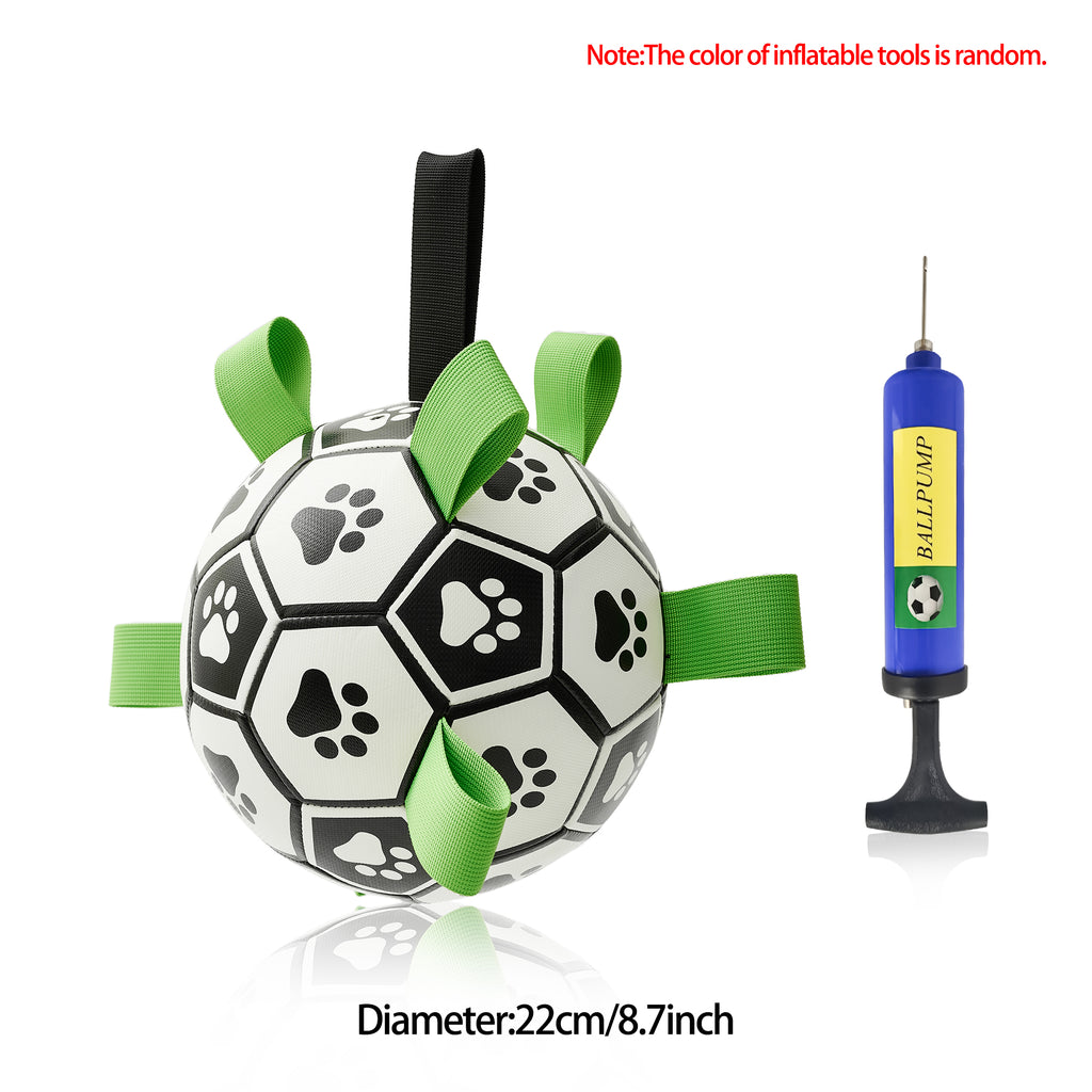 Interactive Dog Football Toy Soccer Ball Inflated Training Toy For Dogs Outdoor Border Collie Balls For Large Dogs Pet Supplies by Ricaloux