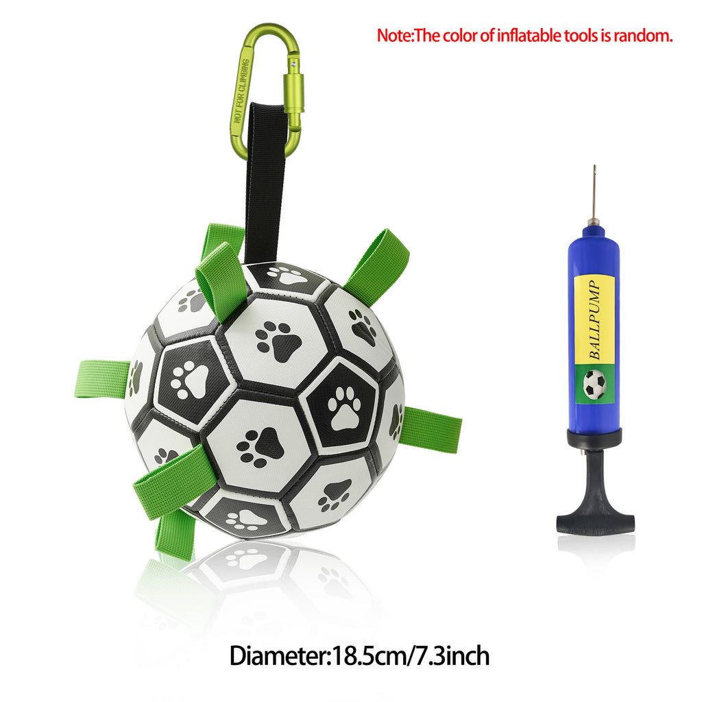 Interactive Dog Football Toy Soccer Ball Inflated Training Toy For Dogs Outdoor Border Collie Balls For Large Dogs Pet Supplies by Ricaloux