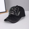Men's And Women's Adjustable Leaf-shaped Beaded Pattern Twill Fabric Brimmed Baseball Cap. Suitable For Daily Commuting, Spring And Summer Outdoor Outings, And Casual Outings. by Ricaloux