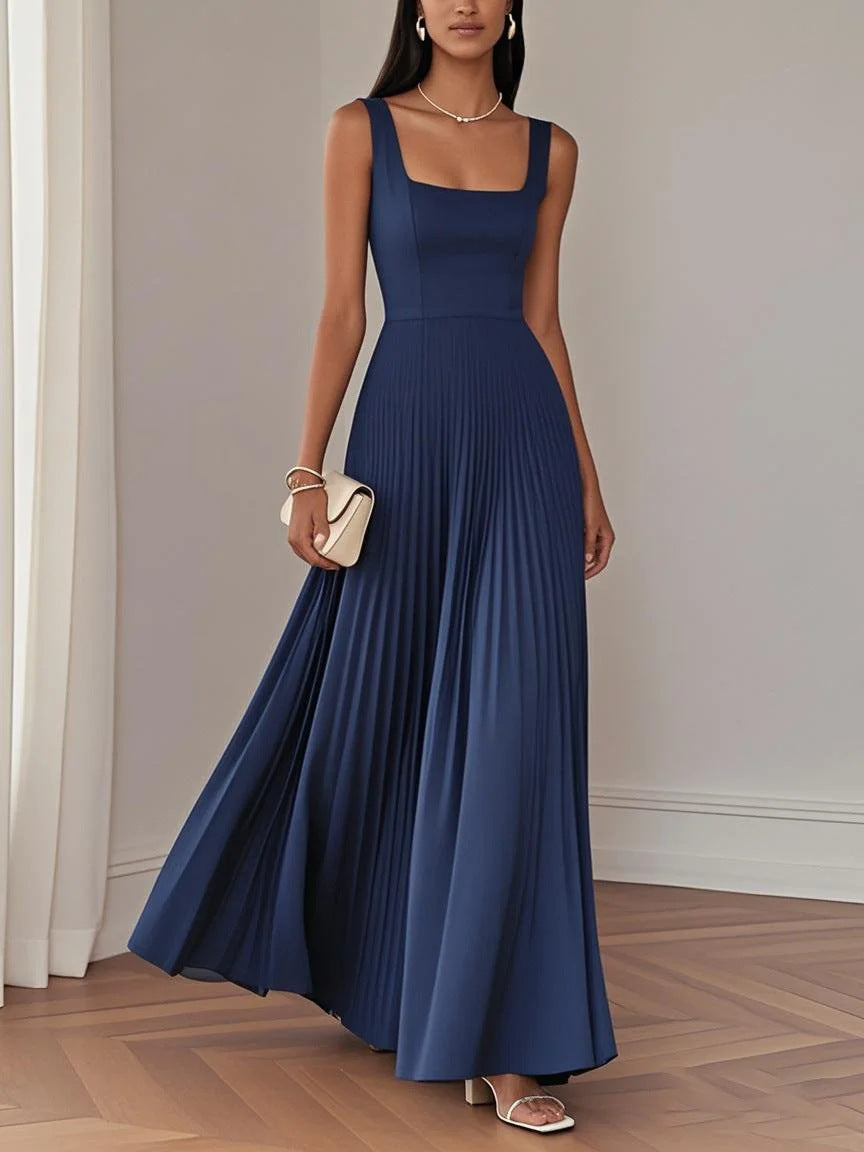 European And American Womens Elegant Pleated Dress – Premium 0 | RICALOUX