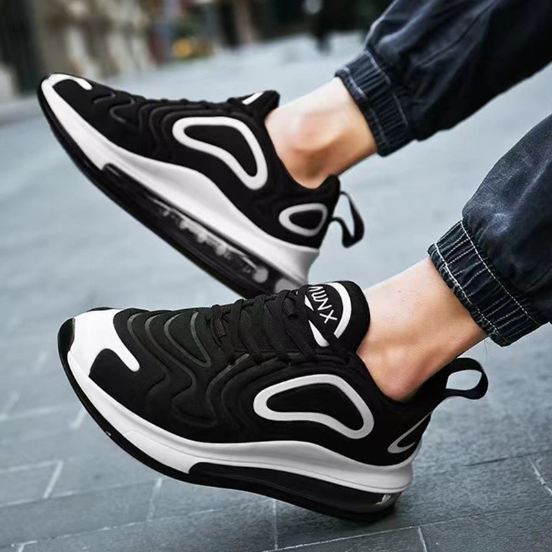 Casual Air Cushion Black Shoes Men Outdoor Breathable Lace-up Sneakers Running Sports Shoes – Premium 4 | RICALOUX