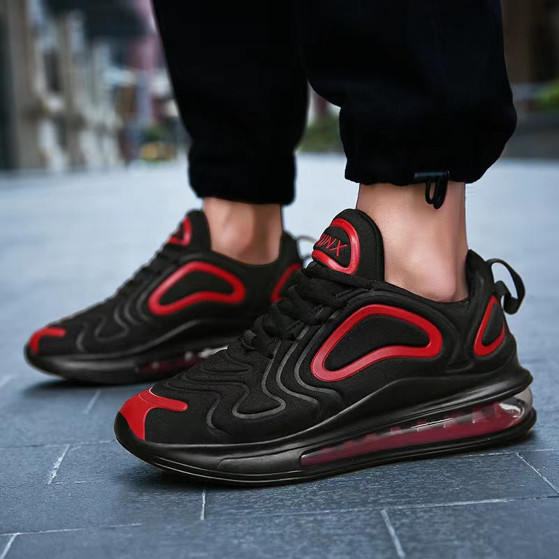 Casual Air Cushion Black Shoes Men Outdoor Breathable Lace-up Sneakers Running Sports Shoes – Premium 4 | RICALOUX