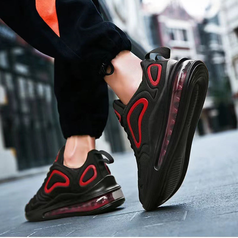 Casual Air Cushion Black Shoes Men Outdoor Breathable Lace-up Sneakers Running Sports Shoes – Premium 4 | RICALOUX