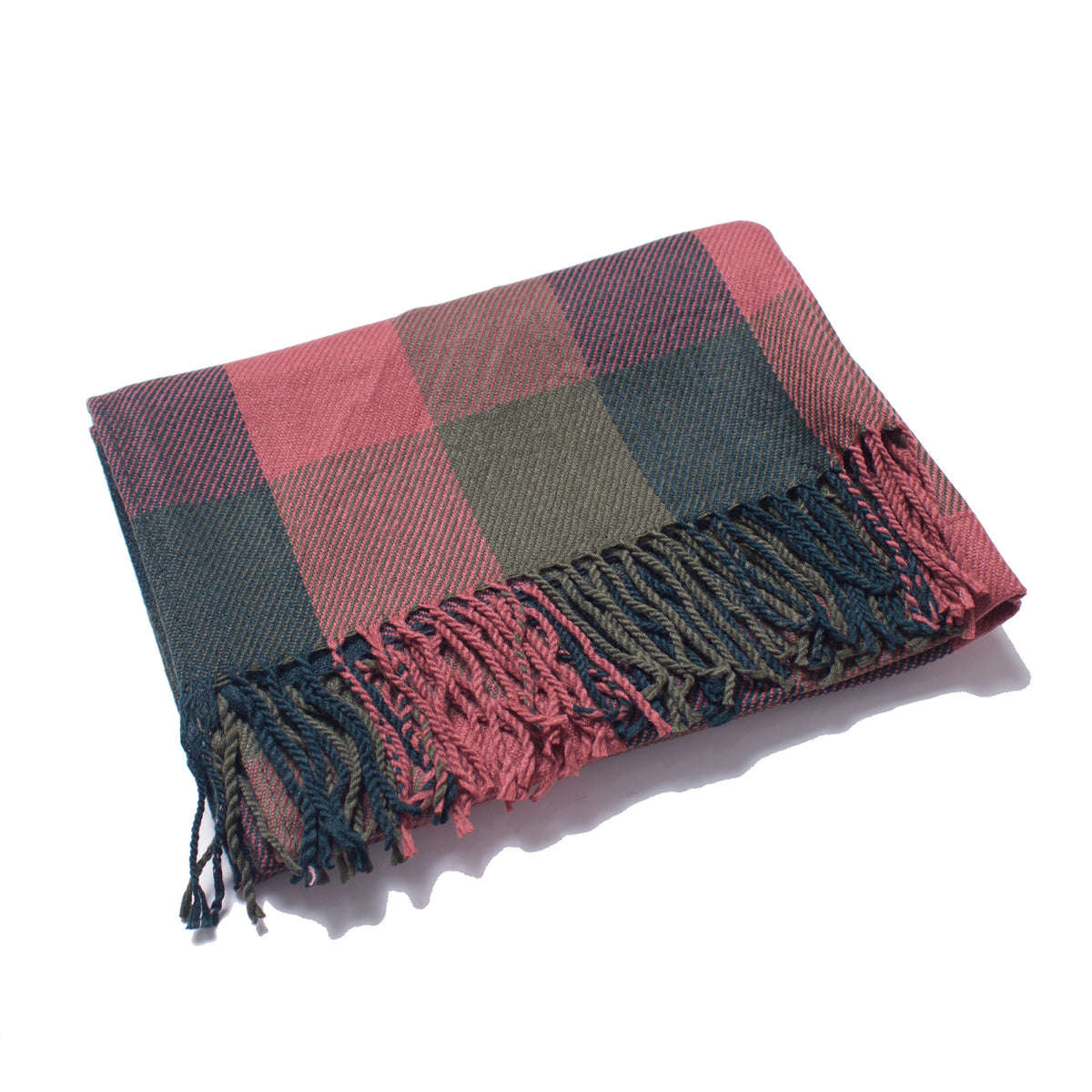 British-style Mens And Womens Couple Tassel Scarf With Large Plaid Pattern – Premium 0 | RICALOUX