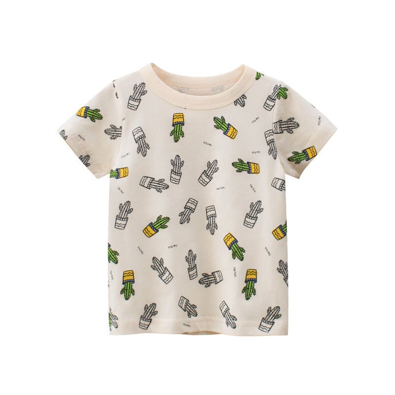 Summer New Boys Short Sleeve T-Shirt Children's Clothing - RICALOUX