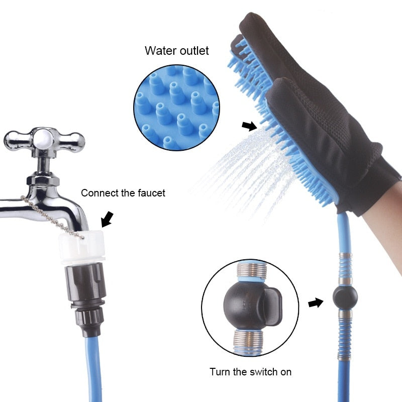 Pet Dog Shower Head Handheld Cat Bathing Shower Tool by Ricaloux