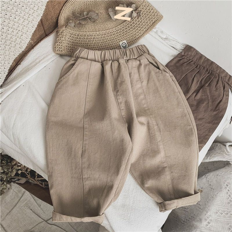 Children's Line-pressing Casual Pants Boys And Girls Baby Pants Spring And Autumn Clothing - RICALOUX