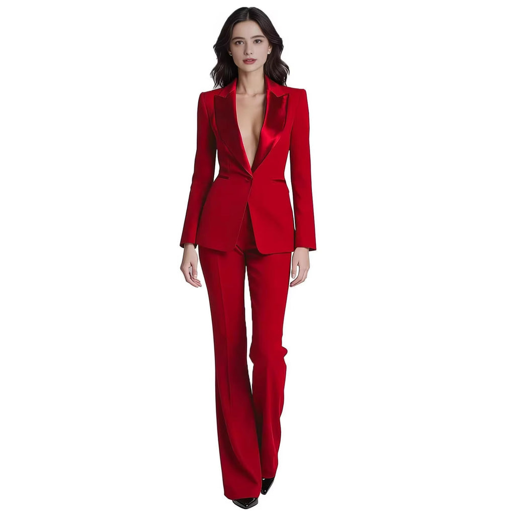 Red Professional Casual Suit With A Premium Feel – Premium 0 | RICALOUX