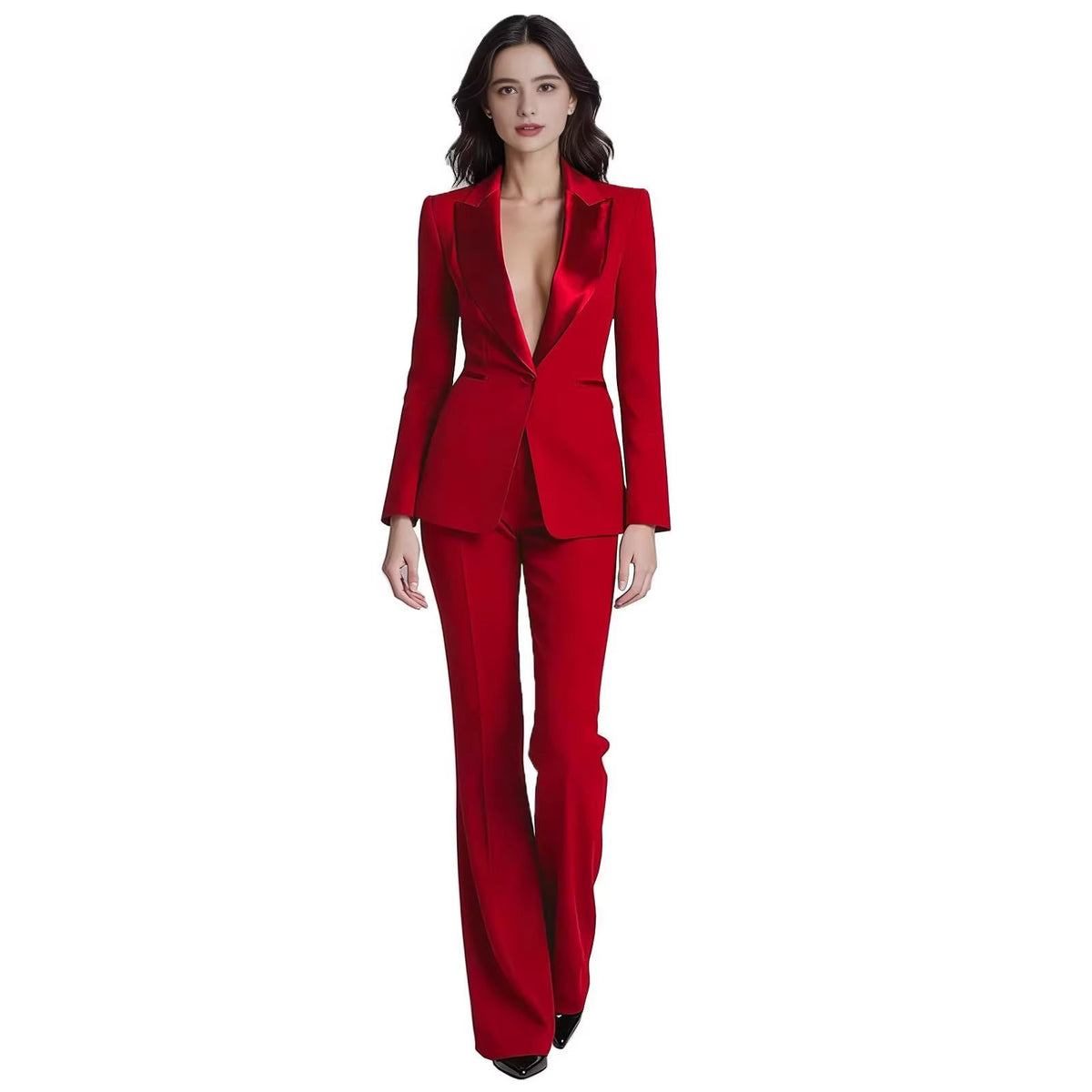 Red Professional Casual Suit With A Premium Feel – Premium 0 | RICALOUX