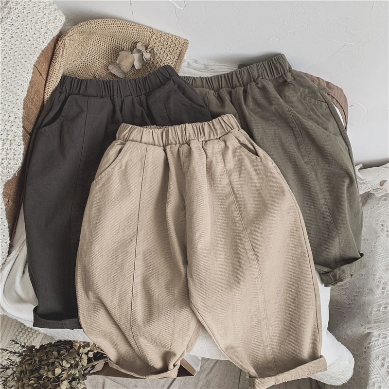 Children's Line-pressing Casual Pants Boys And Girls Baby Pants Spring And Autumn Clothing - RICALOUX