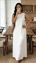 Womens Sleeveless Tank Top Pencil Long Dress by Ricaloux