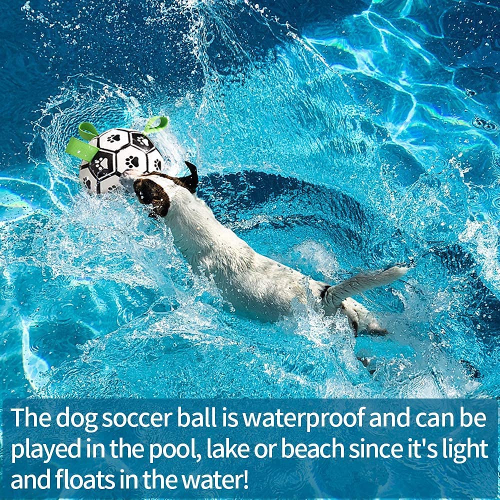 Interactive Dog Football Toy Soccer Ball Inflated Training Toy For Dogs Outdoor Border Collie Balls For Large Dogs Pet Supplies by Ricaloux