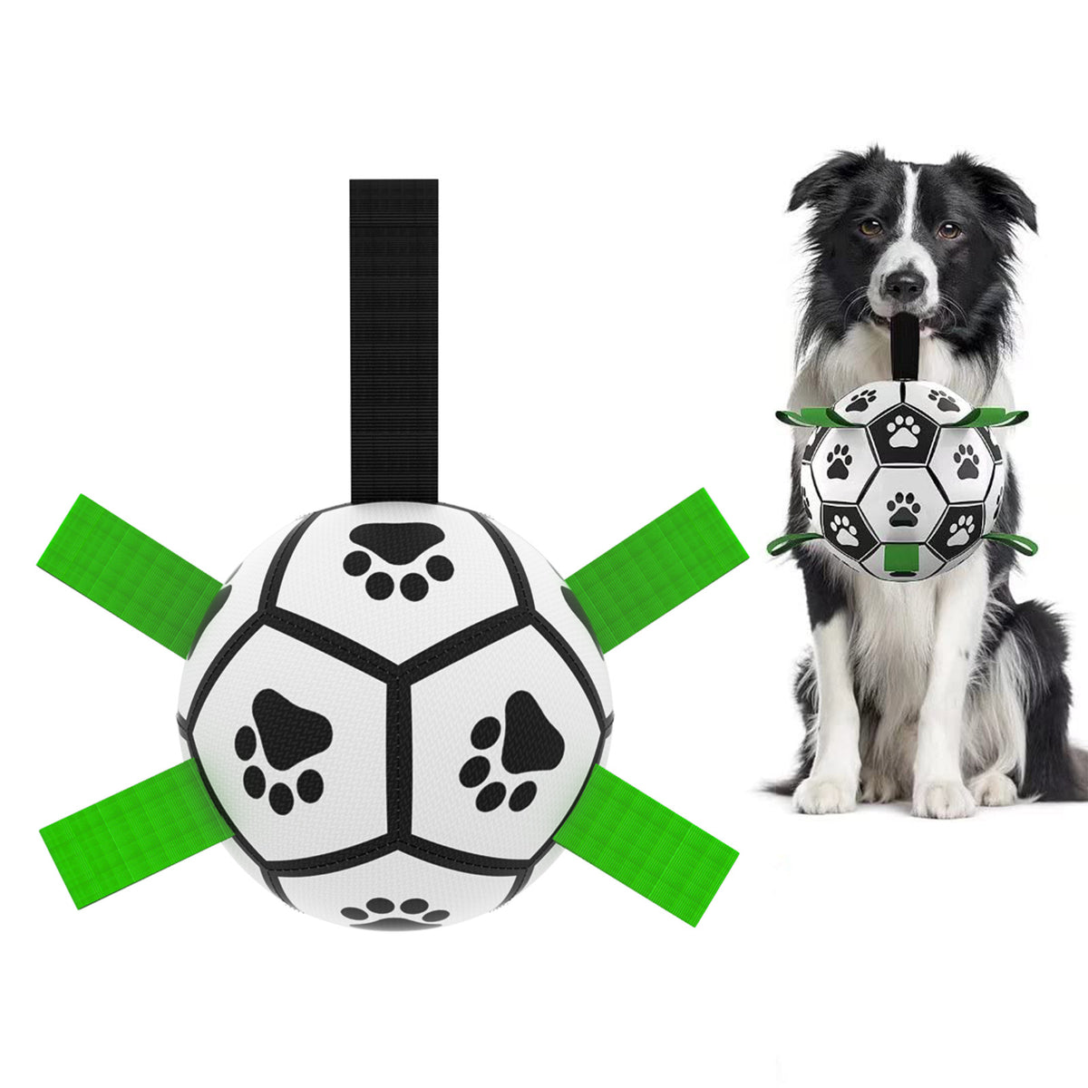 Interactive Dog Football Toy Soccer Ball Inflated Training Toy For Dogs Outdoor Border Collie Balls For Large Dogs Pet Supplies by Ricaloux