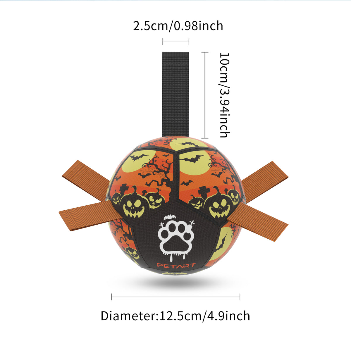 Interactive Dog Football Toy Soccer Ball Inflated Training Toy For Dogs Outdoor Border Collie Balls For Large Dogs Pet Supplies by Ricaloux