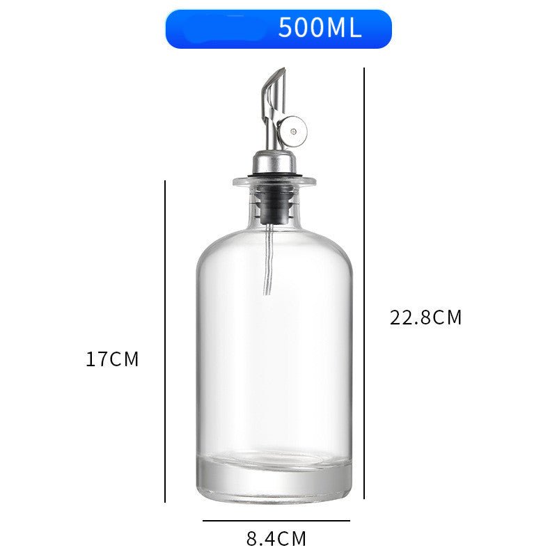Home Kitchen Crystal White Material Glass Self-control Opening And Closing Spice Bottle - RICALOUX