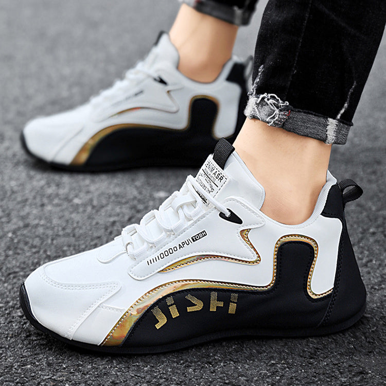 Fashion Colorblock Lace-up Sneakers For Men Breathable Low-top Dad Shoes Running Walking Sports Shoes – Premium 4 | RICALOUX