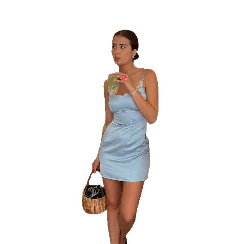 Summer New Tight Fitting Sleeveless Strap Dress That Hugs The Hips – Premium 0 | RICALOUX