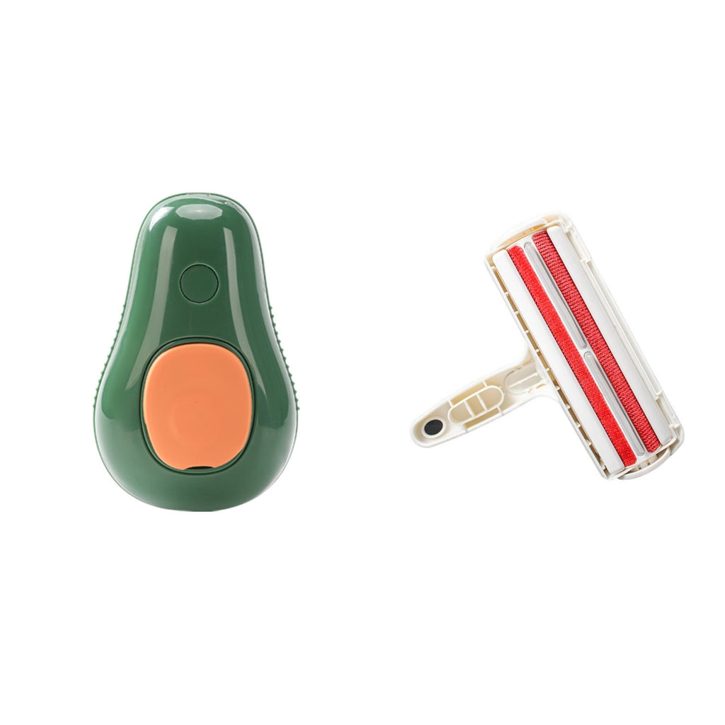 Steamy Cat Brush Cat Dog Grooming Comb Electric Self Cleaning Steam Cat Brush For Massage Avocado Shape Pet Spray Cat Grooming by Ricaloux