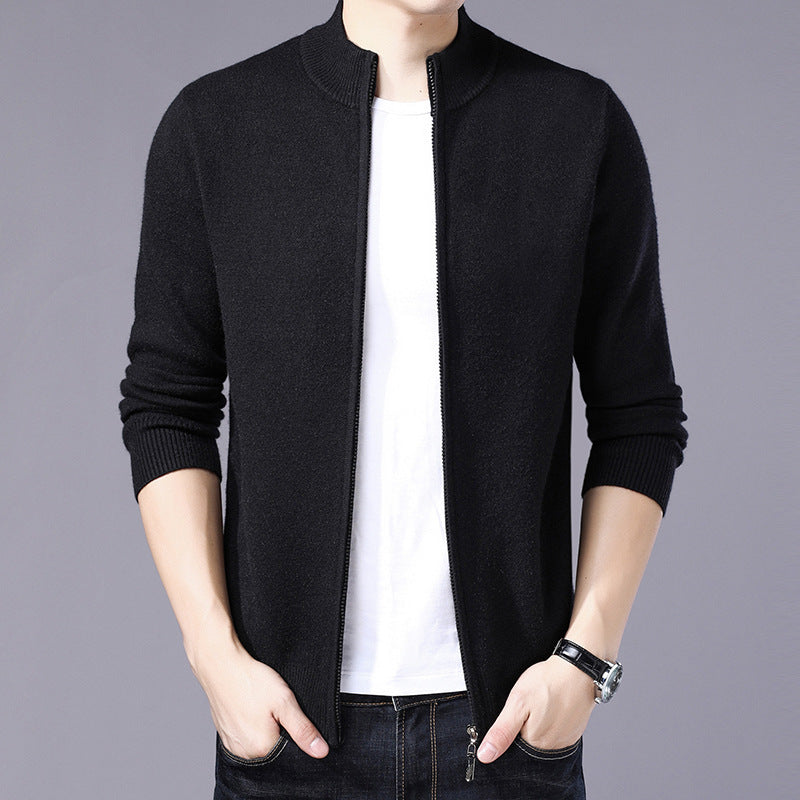 Mens Thickened Warm Solid-color Sweater – Premium 0 | RICALOUX