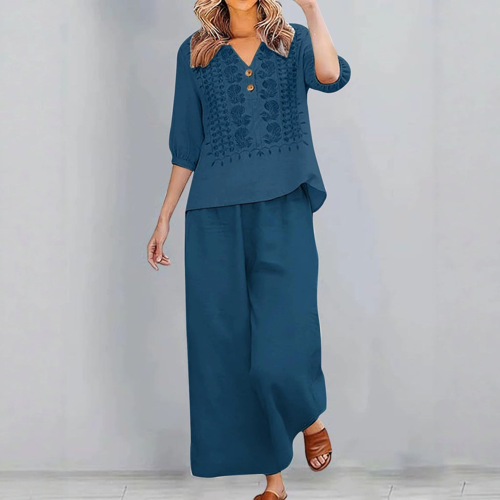 Womens Printed Plus-Size T-Shirt Set – Premium 0 | RICALOUX