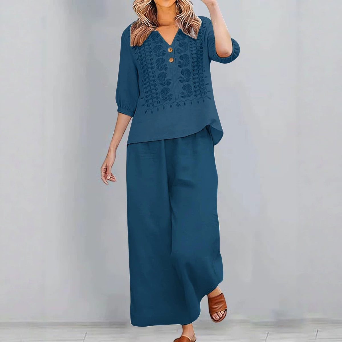 Womens Printed Plus-Size T-Shirt Set – Premium 0 | RICALOUX