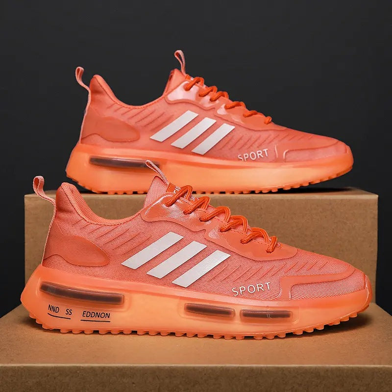 Air Cushion Sports Shoes Men Lace-up Sports Sneakers Outdoor Breathable Casual Shoes Walking by Ricaloux