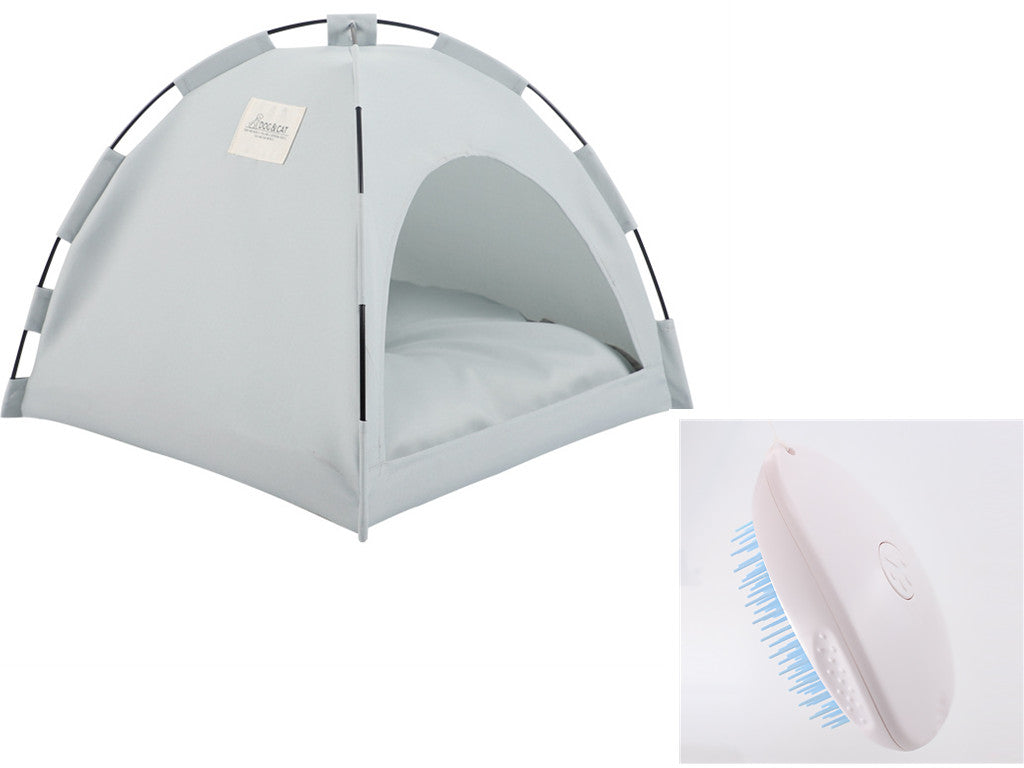 Cat Tent Cooling Mat Dog House Pet Sofa Camping Dog Bed With Cushion For Dog Kennel Indoor Cat Nest Cat Bed Pets Products by Ricaloux