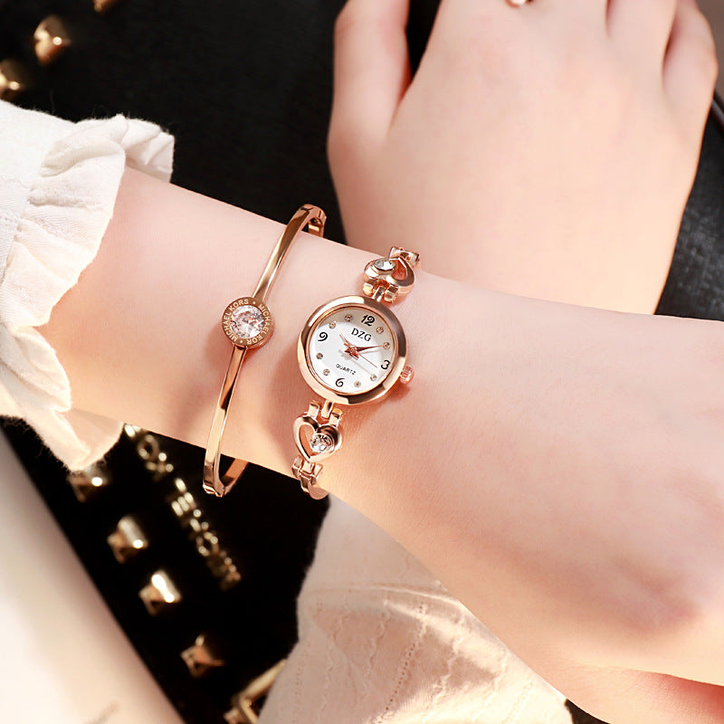 Simple Rhinestone Jewelry For Women Casual Watch by Ricaloux