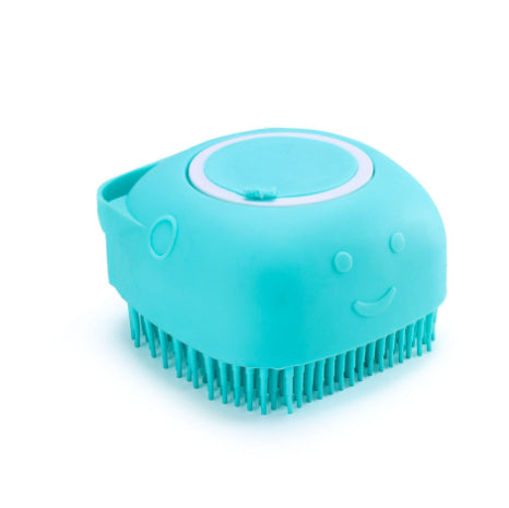 Silicone Dog Bath Massage Gloves Brush Pet Cat Bathroom Cleaning Tool Comb Brush For Dog Can Pour Shampoo Dog Grooming Supplies by Ricaloux