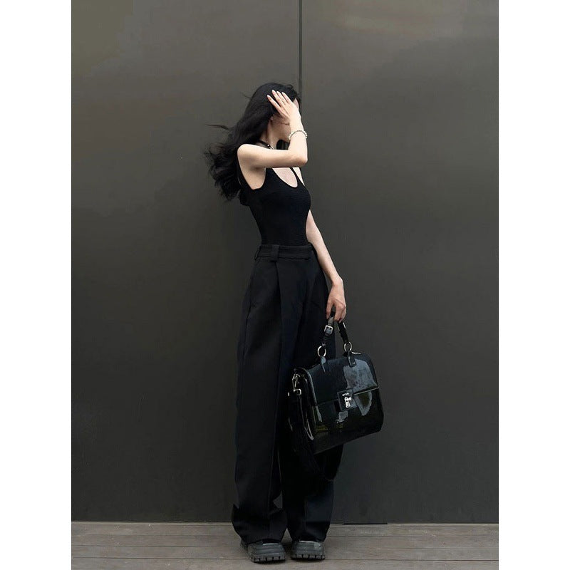 Womens Americanstyle Designer Halterneck Camisole With A Backless Design by Ricaloux
