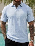 Summer New Arrival Mens Jacquard Polo Shirt by Ricaloux