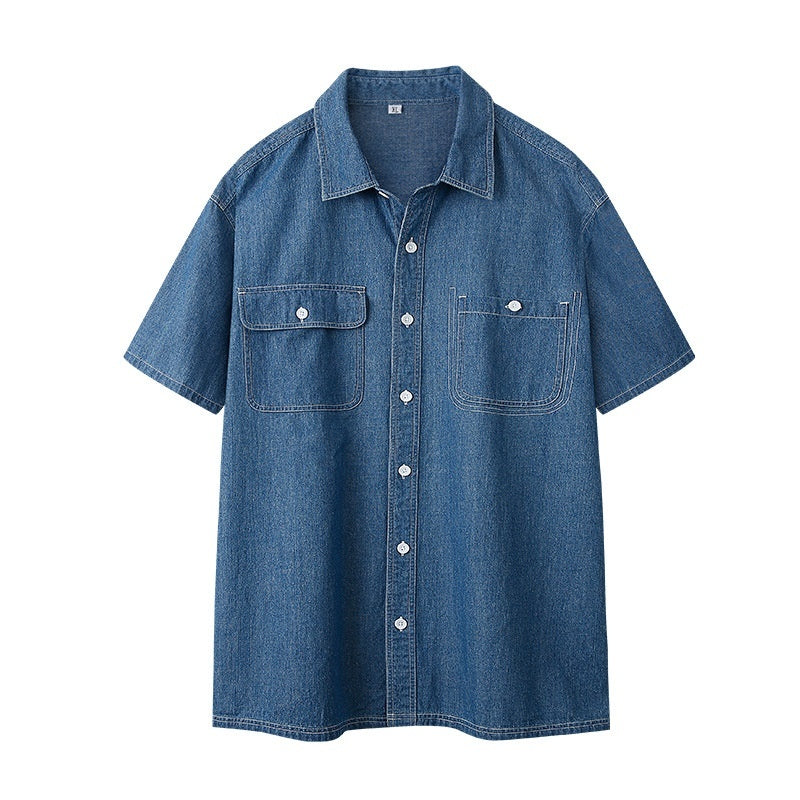 Mens Denim Shirt Slim-Fit Casual Shirt For Trendy Guys – Premium 0 | RICALOUX
