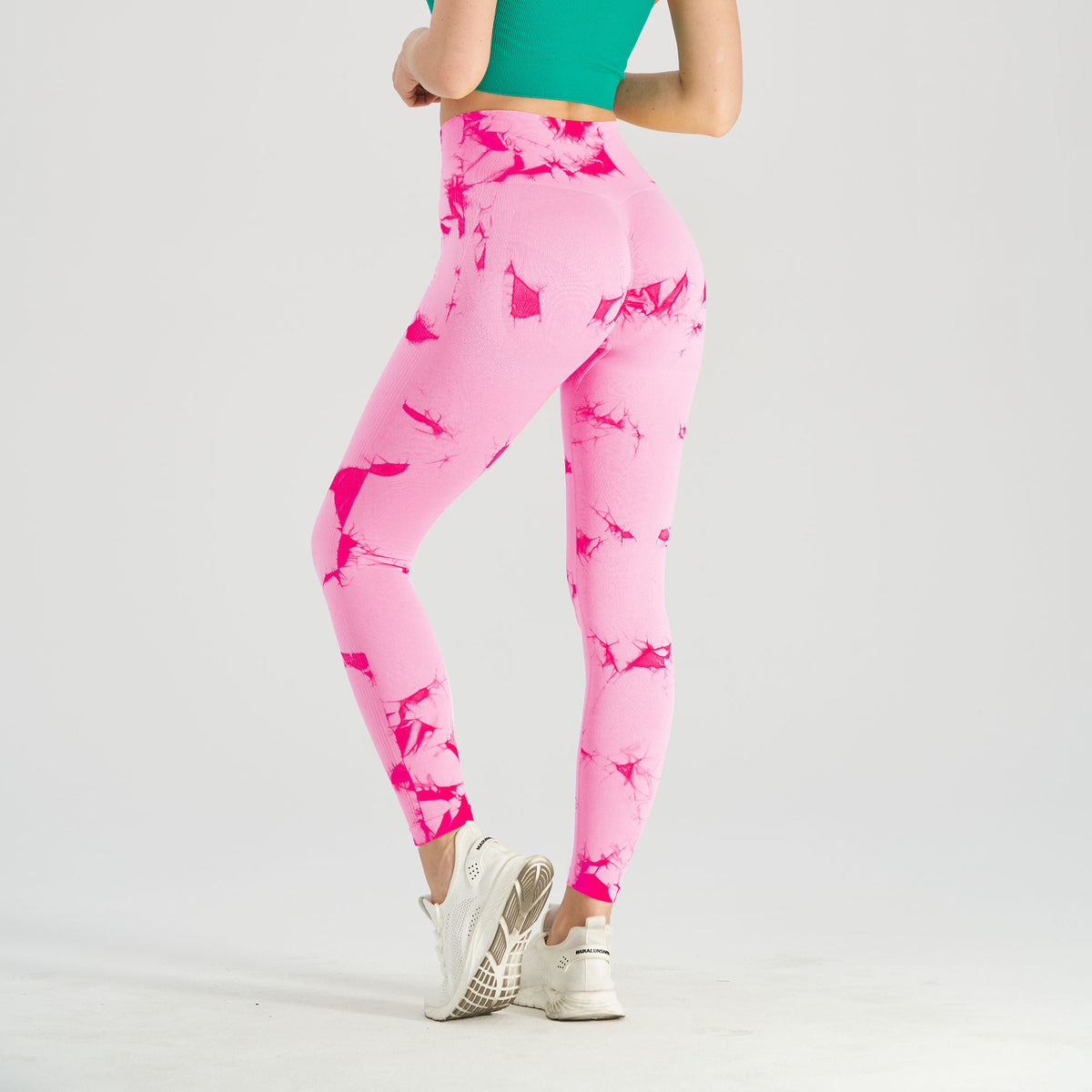 Womens Seamless Knitted Tie-Dye Yoga Pants by Ricaloux