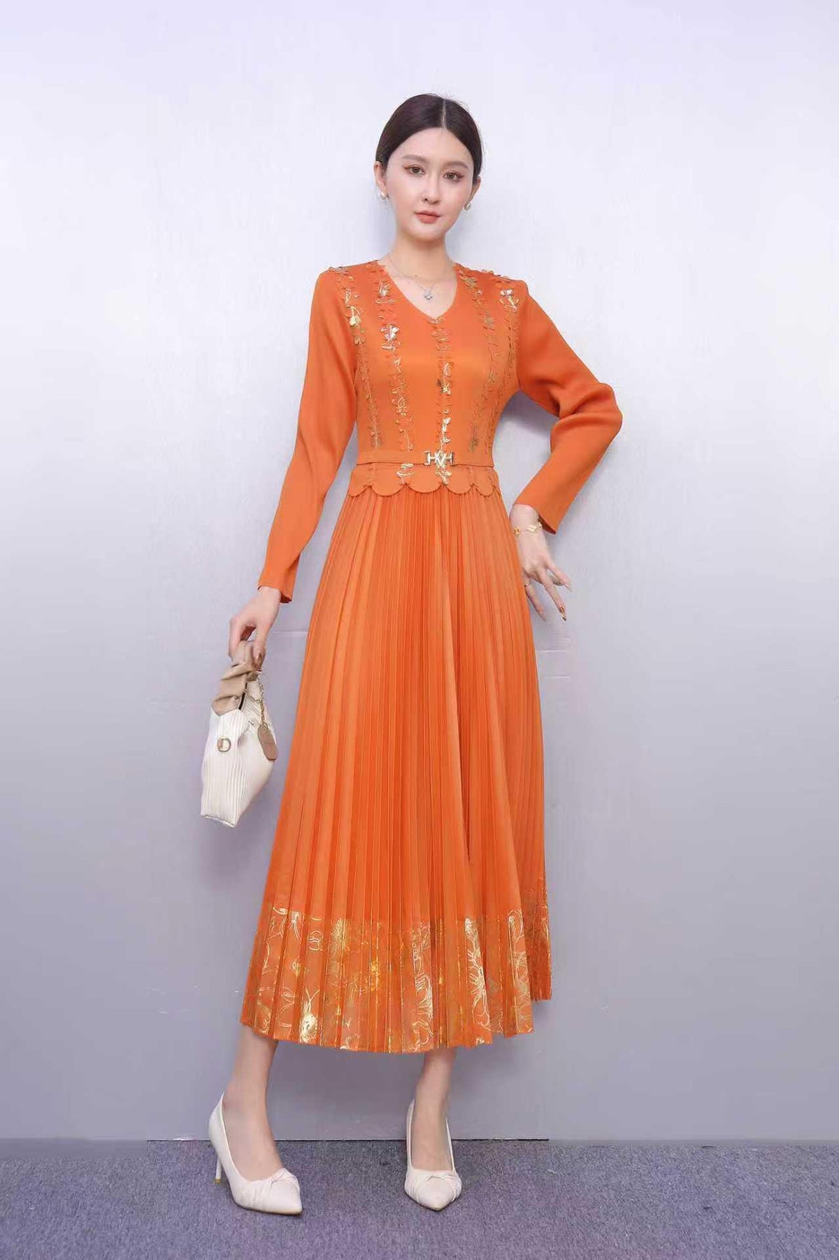 Elegant Plus-Size Loose-Fitting Dress For Women – Premium 0 | RICALOUX