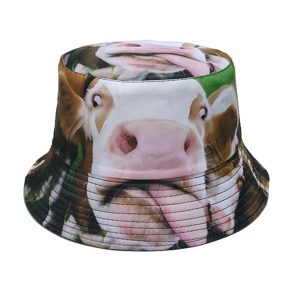 Men's And Women's Identical Fun-printed Double-sided Design, Highly Expressive And Fashionable, Street Style Fishing Hat, Suitable For Taking Photos, Outdoor Vacations And Daily Outfits. by Ricaloux