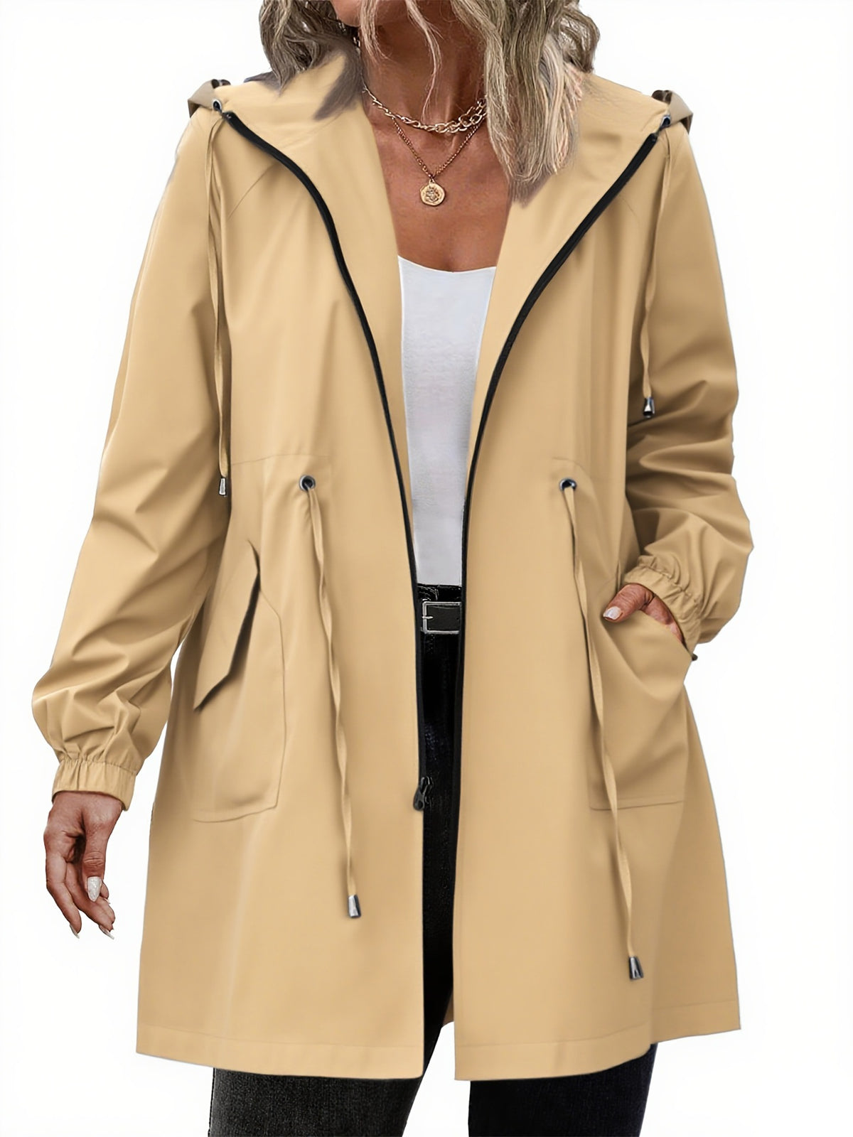 Plus-size Womens Outdoor Sportswear Lightweight Windbreaker by Ricaloux