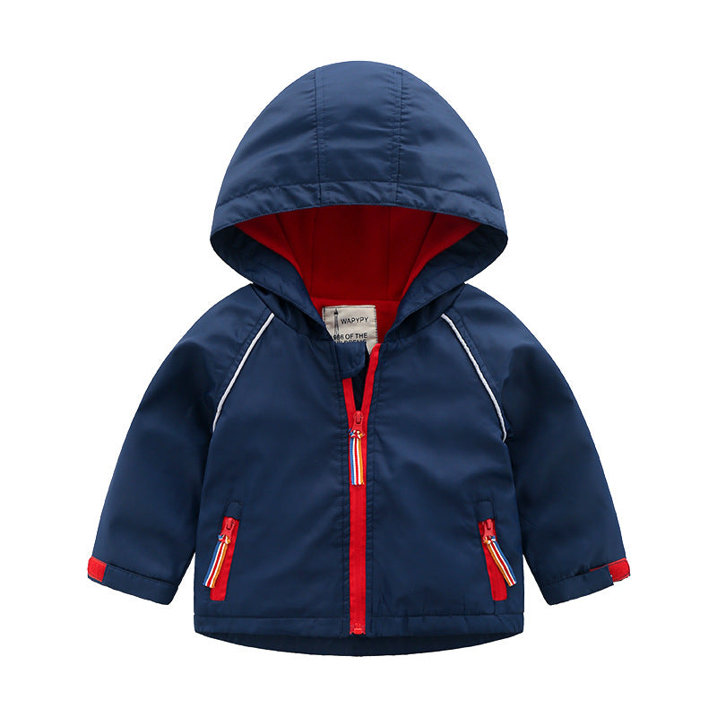 Boys' Hooded Autumn Clothing Children's Fleece Jacket by Ricaloux
