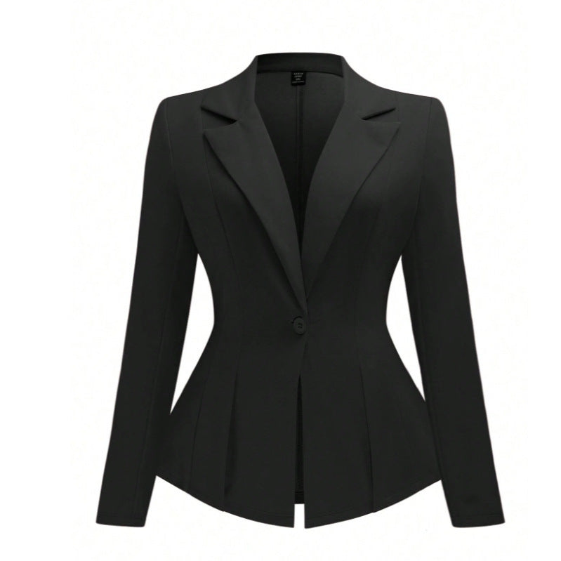 Plus-size Solid-color Belted Suit European And American Style – Premium 0 | RICALOUX