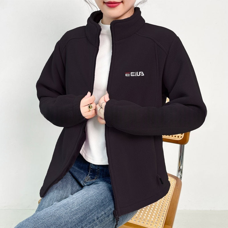 Fleece-lined Heavyweight Polar Fleece Windproof And Warm Stand-collar Jacket – Premium 0 | RICALOUX