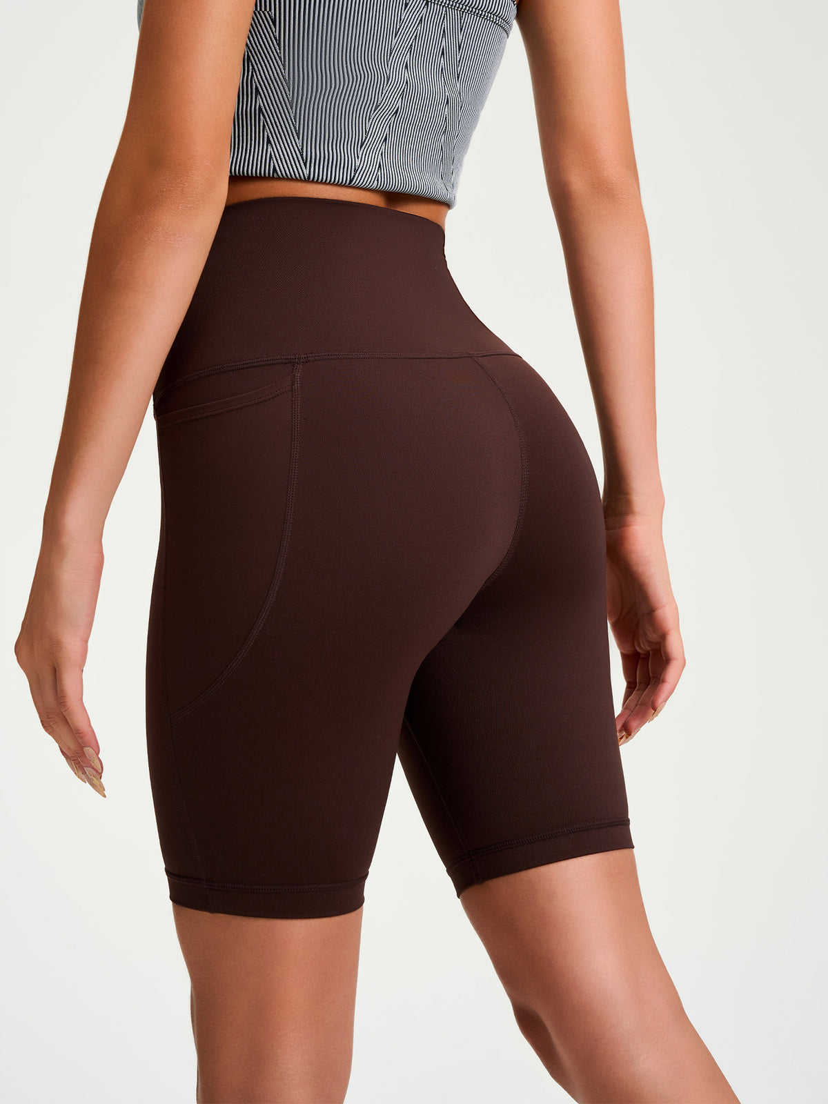 Women's High-Waisted Tight Mid-Length Naked-Feel Yoga Shorts With Butt Lifting, Quick-Dry Fabric For Sports, Fitness And Outdoor Cycling Wear – Premium 4 | RICALOUX